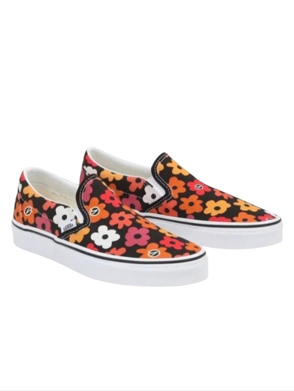 Men's Vans Sk8-Low Slip-On Classic Canvas Skateboard Sneaker Flower Print 11 New